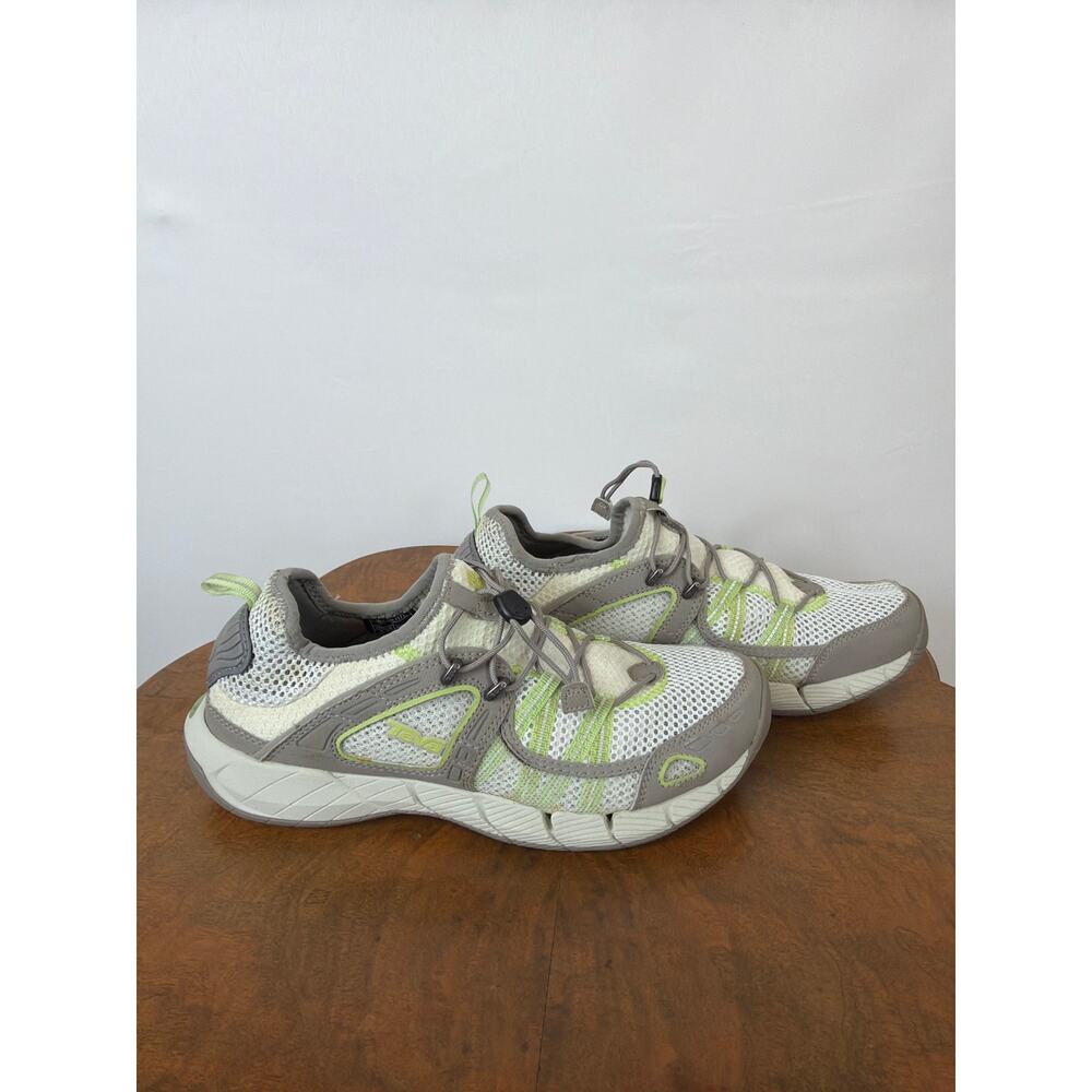 Teva White Grey Green Pull-On Sneakers Size 9 - Picture 3 of 11